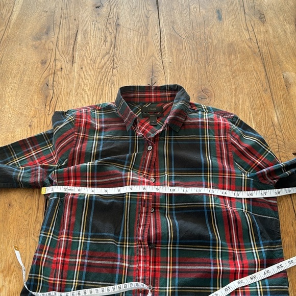 J. Crew Women's Perfect Shirt in Tartan Plaid Size 4 Cotton - Picture 4 of 4